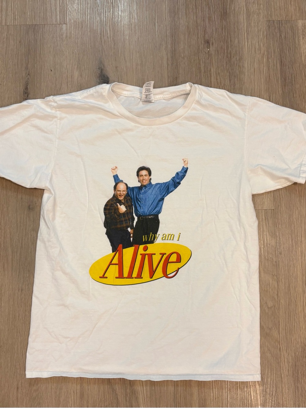 Vintage “Why Am I Alive?” Seinfeld George & Jerry Graphic T-Shirt